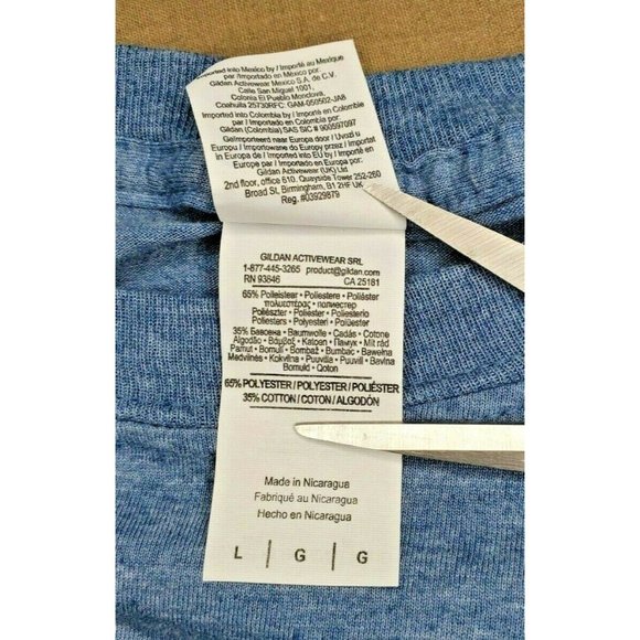 Gildan Softstyle Ringspun Cotton Velvet Leopard Head Zoo De Granby Blue T Shirt - Picture 9 of 11